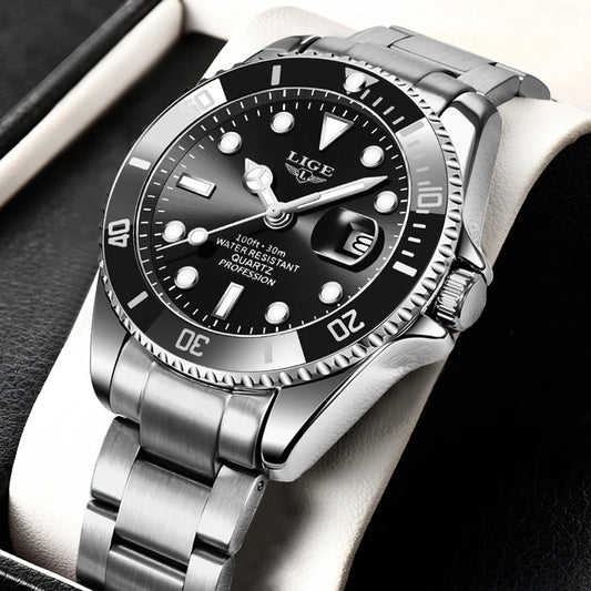 LIGE Men's Luxury Quartz Watch