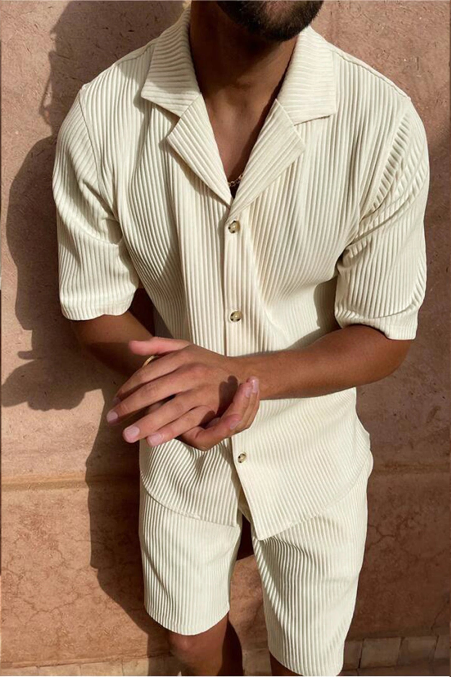 Spring/Summer suit shorts/short sleeve shirt