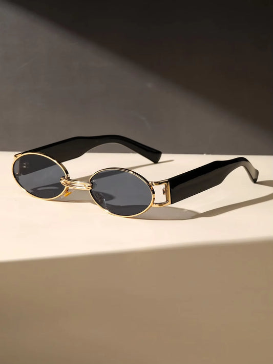 Plastic Fashion Oval Sunglasses