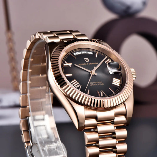 PAGANI DESIGN Luxury Rose Gold Watch