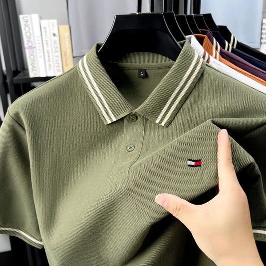 Men's short sleeved polo shirt