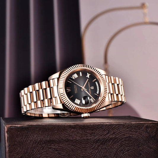 PAGANI DESIGN Luxury Rose Gold Watch