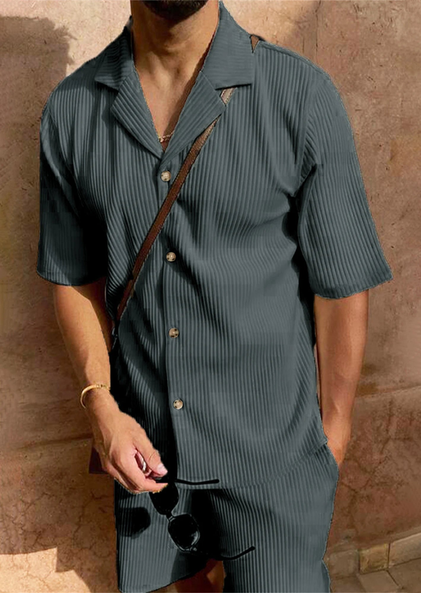 Spring/Summer suit shorts/short sleeve shirt