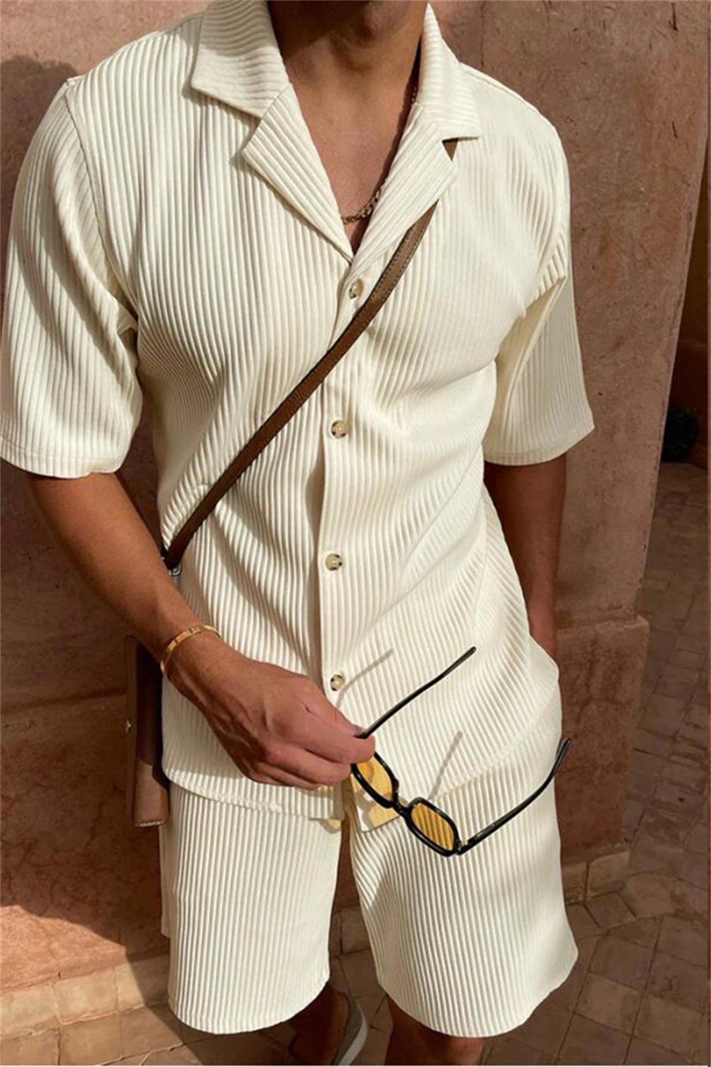 Spring/Summer suit shorts/short sleeve shirt