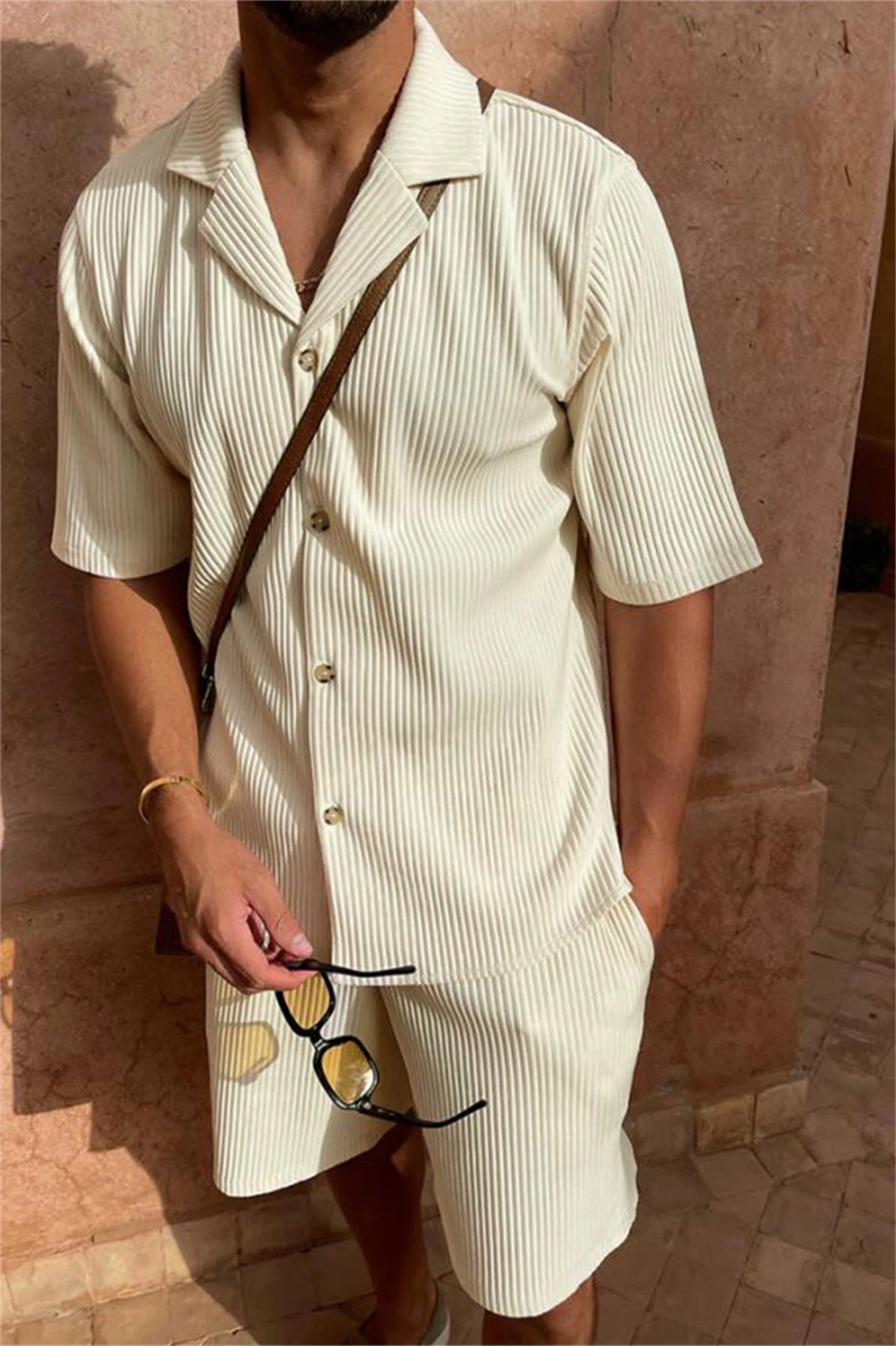 Spring/Summer suit shorts/short sleeve shirt