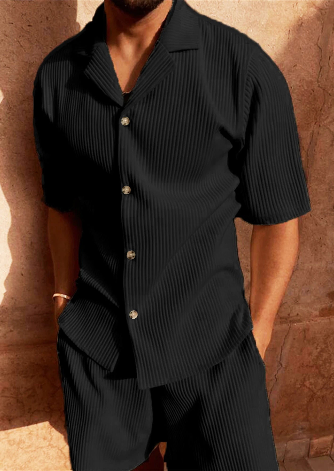 Spring/Summer suit shorts/short sleeve shirt