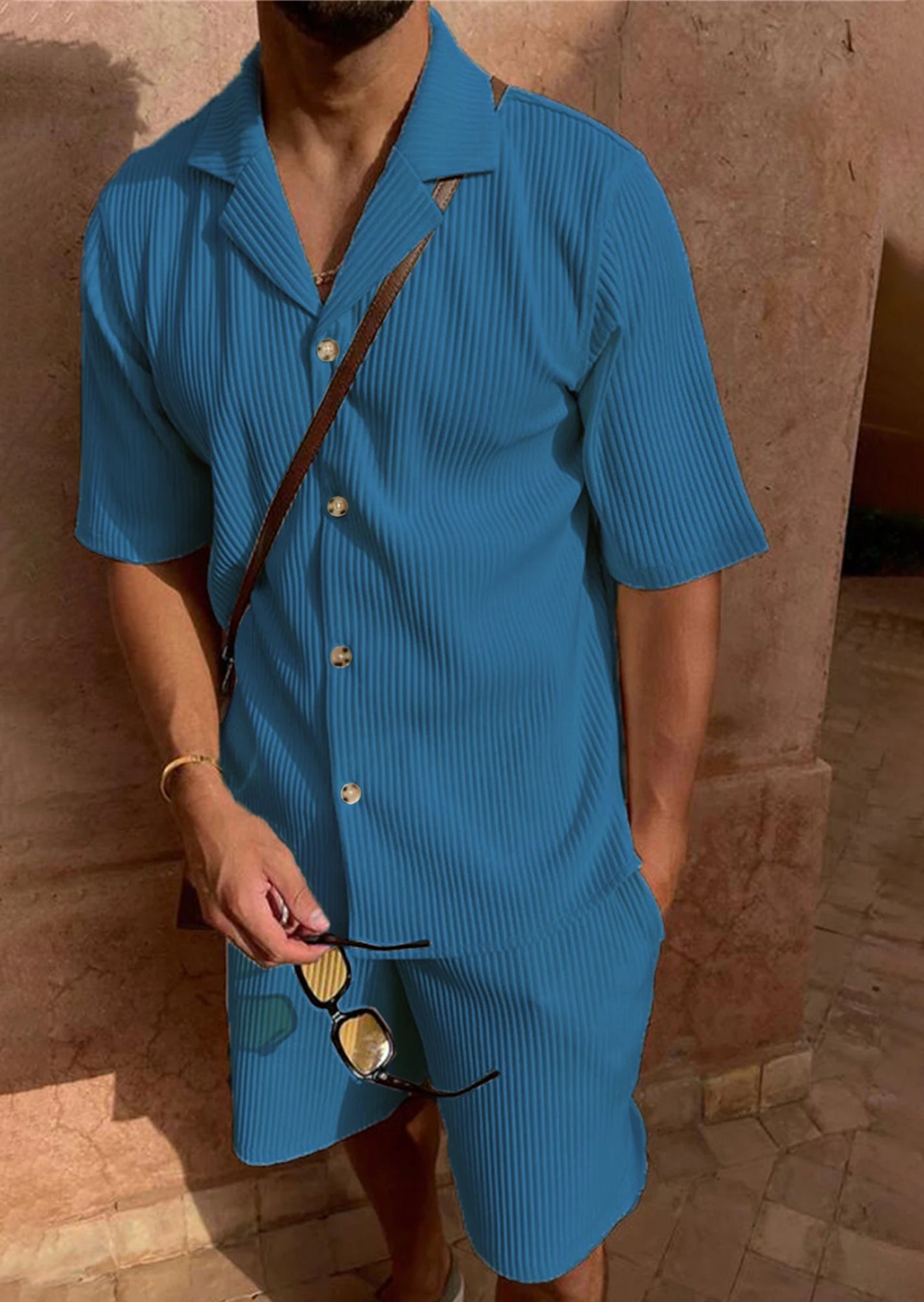 Spring/Summer suit shorts/short sleeve shirt